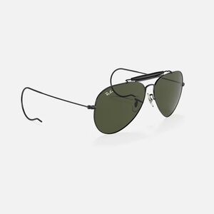 Ray-Ban RB3030 OUTDOORSMAN  Black Frame (Ear Hook)